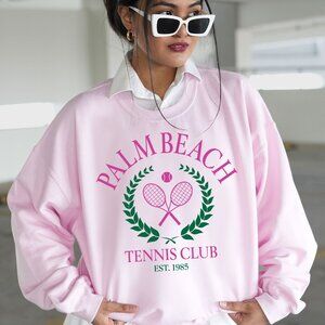 Tennis Club Sweatshirt, Palm Beach Florida